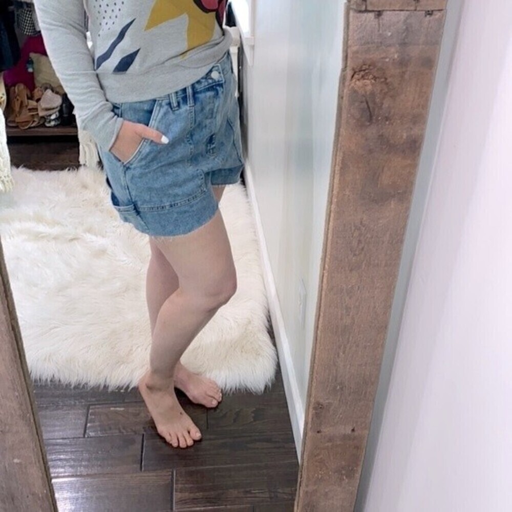 Wild fable highest rise shorts acid wash size 16